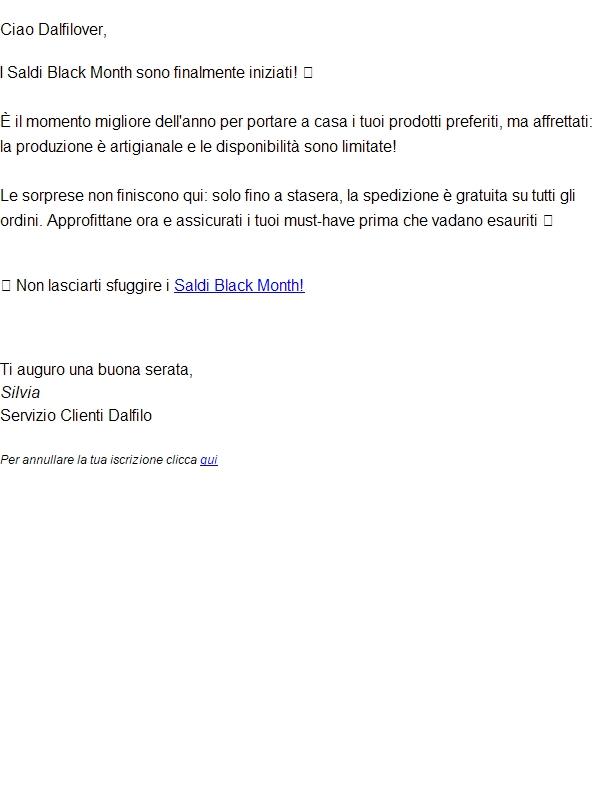 🚨 Black Month - non perdere i tuoi preferiti!