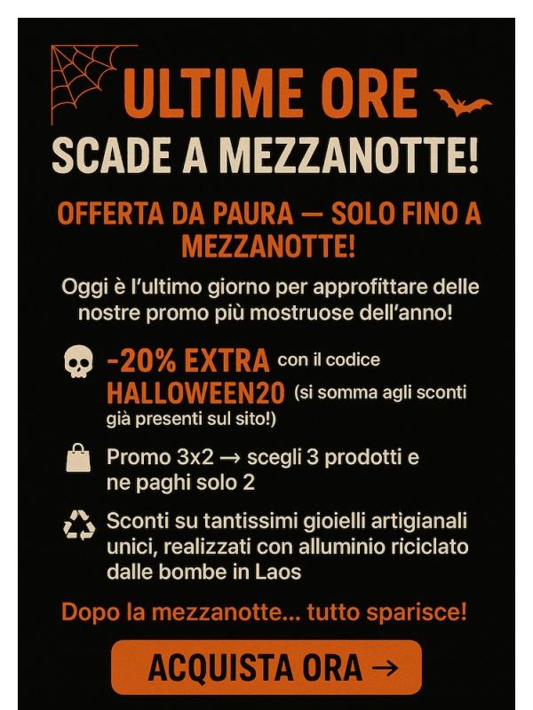 ⏰ Ultime ore per approfittare di tutte le promo!