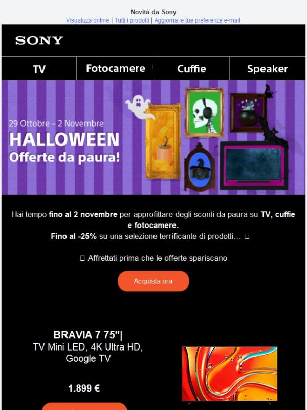 🎃 ULTIMA OCCASIONE: Le offerte di Halloween stanno per svanire!