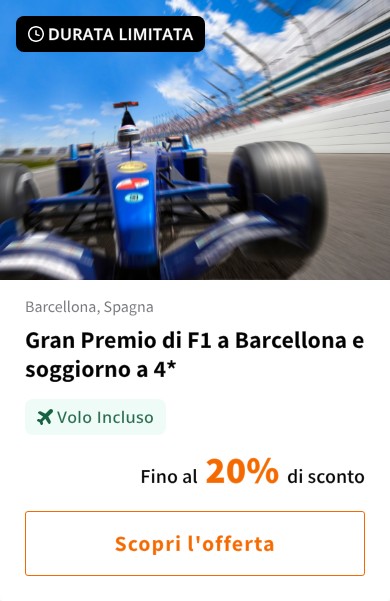 Gran Premio di F1 a Barcellona e soggiorno a 4*