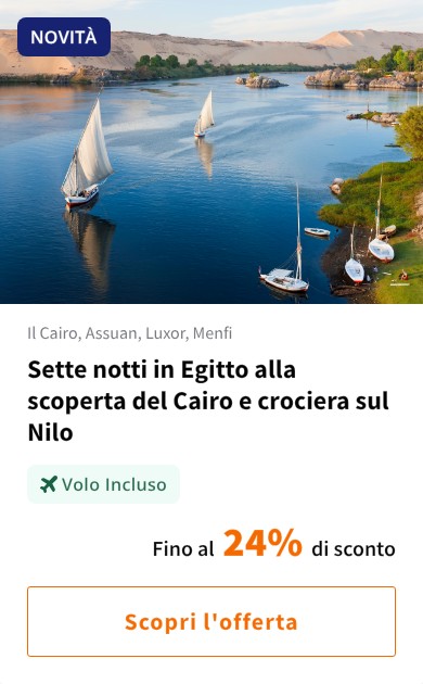 Sette notti in Egitto alla scoperta del Cairo e crociera sul Nilo