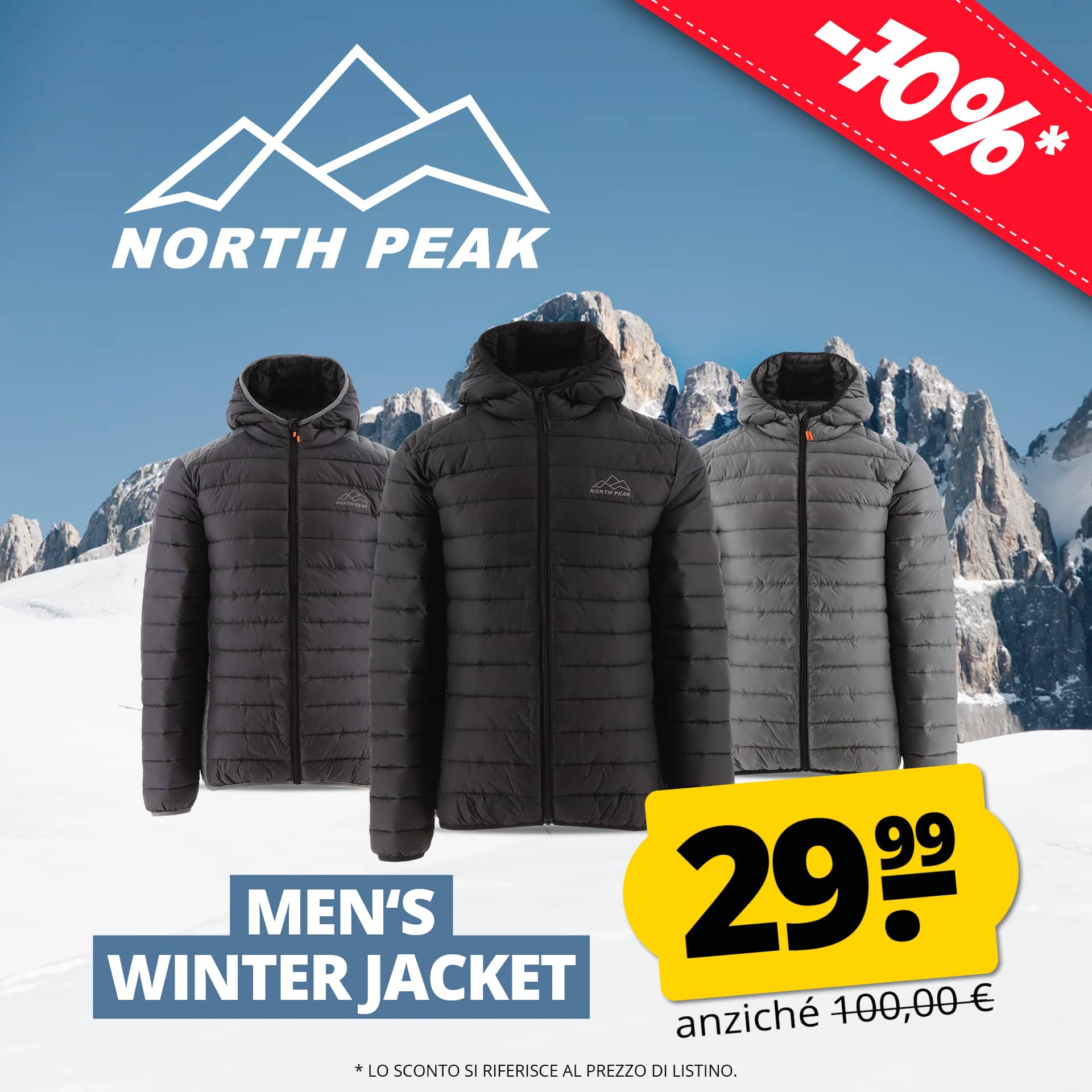 North Peak steep uomo giacca invernale