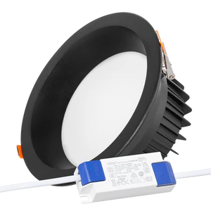 Faretto LED Da Incasso Circolare 20W 2.000Lm 6000ºK Antiriflesso UGR19 40.000H Nero