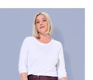 Maglia a maniche lunghe con scollatura a V