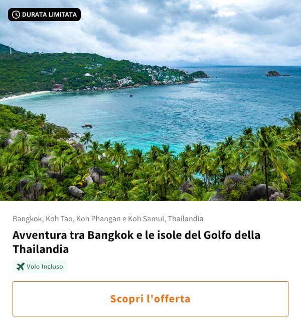Avventura tra Bangkok e le isole del Golfo della Thailandia