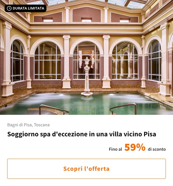 Soggiorno spa d'eccezione in una villa vicino Pisa