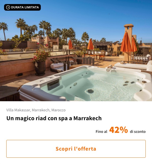 Un magico riad con spa a Marrakech