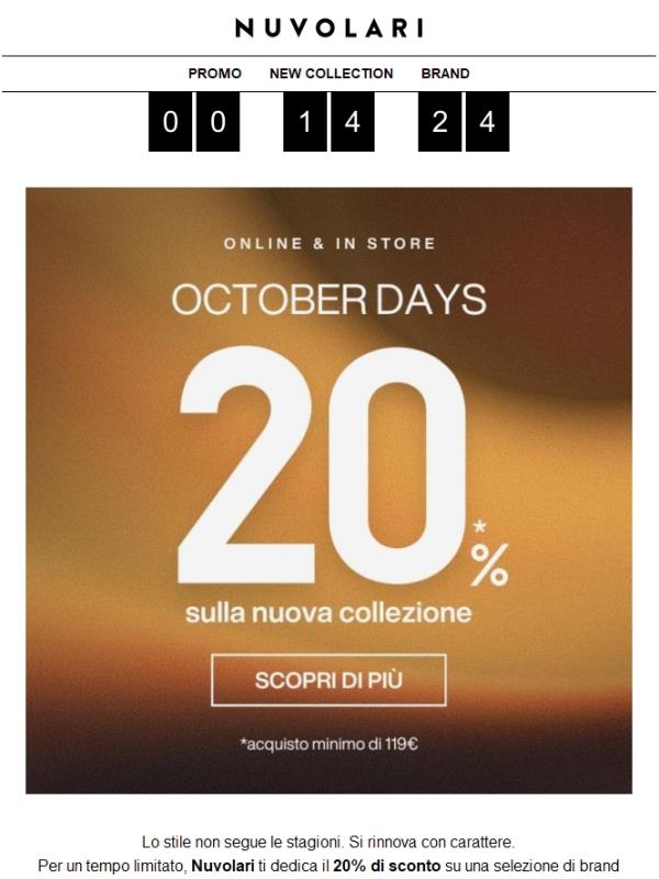 🔥🔥 ULTIMO  GIORNO: -20% SUI TUOI BRAND PREFERITI 🔥 🔥