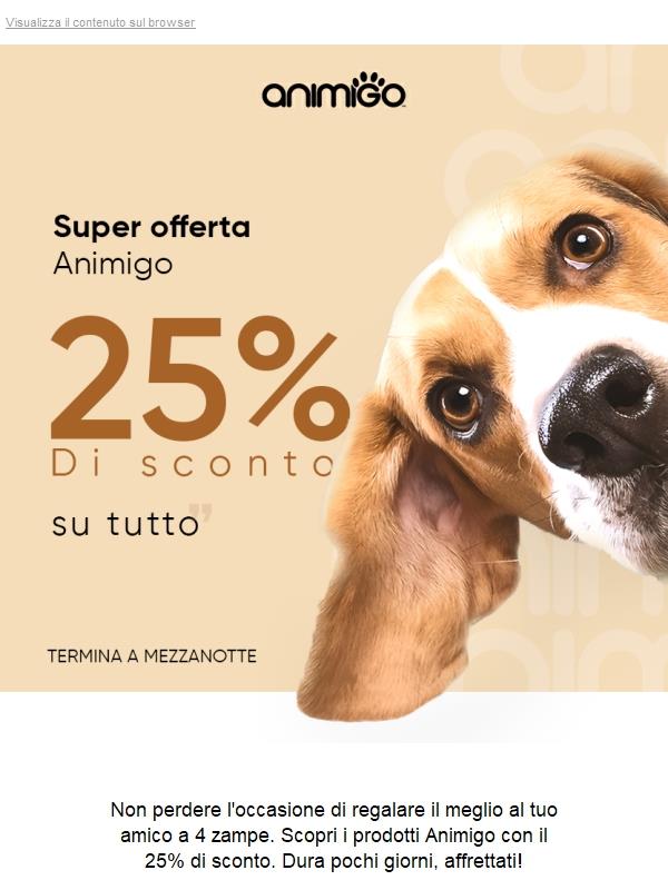 🚨 Ultime Ore Per Risparmiare Il 25% Sui Prodotti Animigo