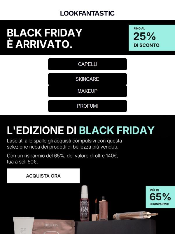 L'Edizione di Black Friday ​| Pronti. Via. Rifornisciti.