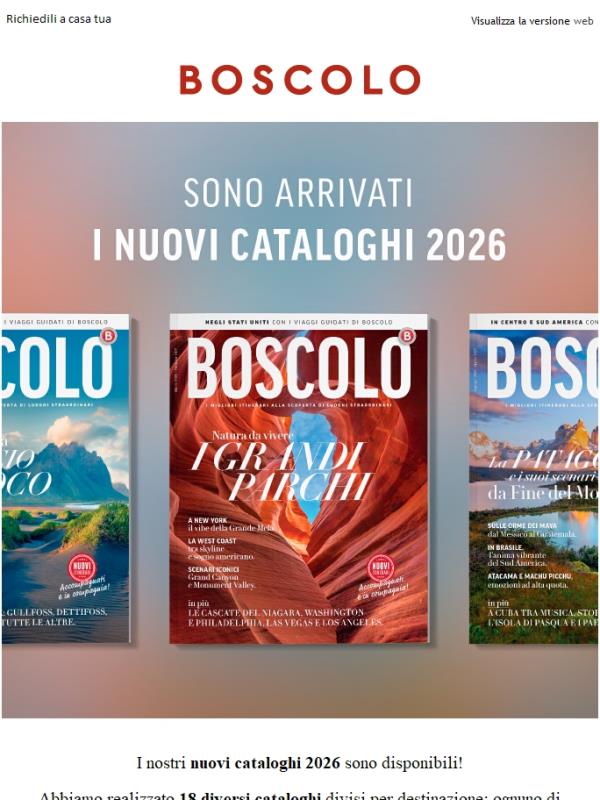 Sono arrivati i nuovi Cataloghi 2026