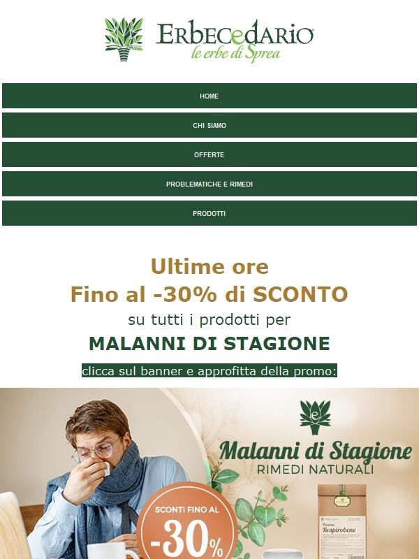 ⏰ Ultime ore per difenderti dai malanni di stagione! ❄️