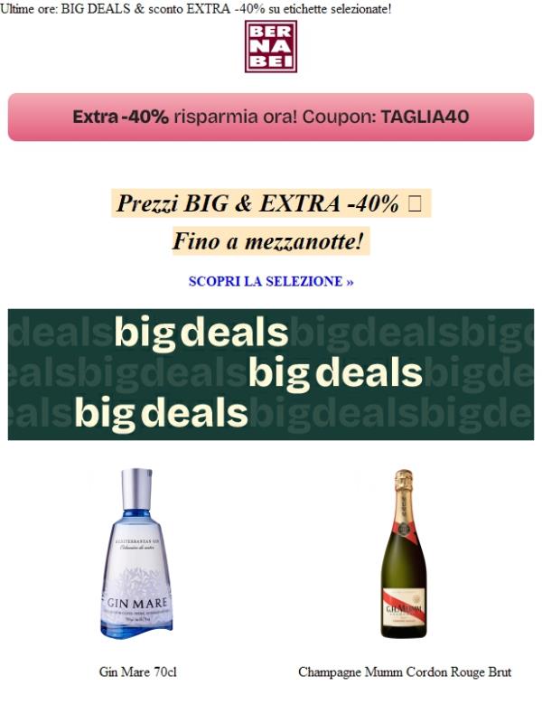 BIG DEALS 🤪 Prezzi da capogiro!
