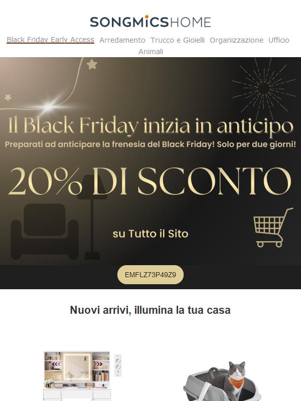 Pre-Black Friday: arriva la tempesta di sconti! Solo per due giorni!