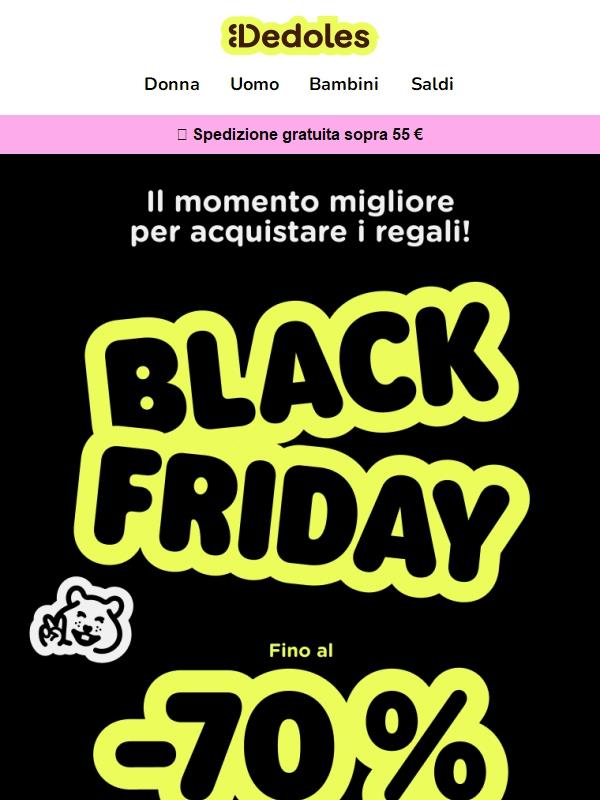 ⏰ È INIZIATO... Il Black Friday non aspetta!