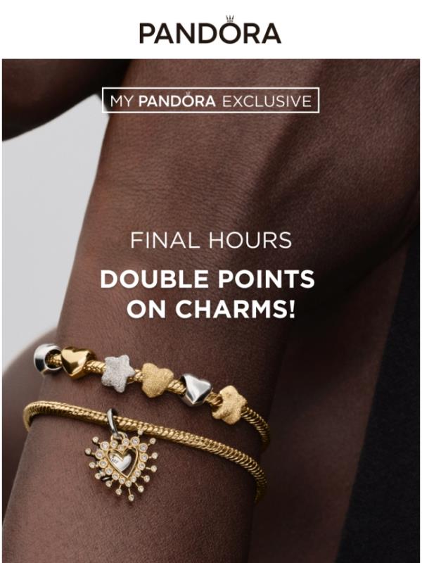 Double Points on Charms End Tonight!