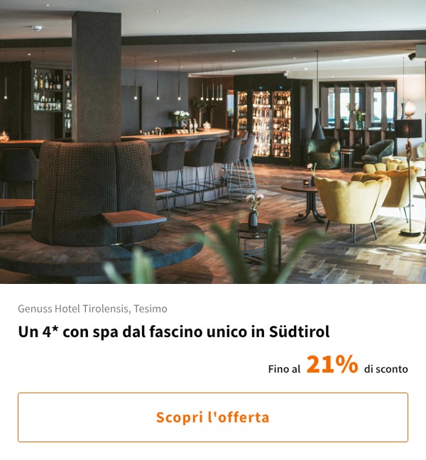 Un 4* con spa dal fascino unico in Südtirol
