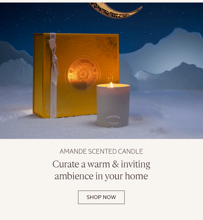 AMANDE SCENTED CANDLE | CURATE A WARM & INVITING AMBIENCE IN YOUR HOME | SHOP NOW