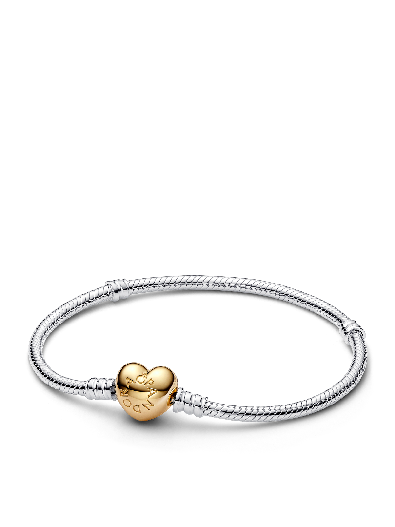 Heart Clasp Snake Chain Bracelet