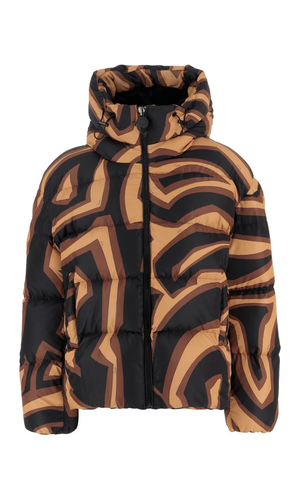 Printed nylon down jacket