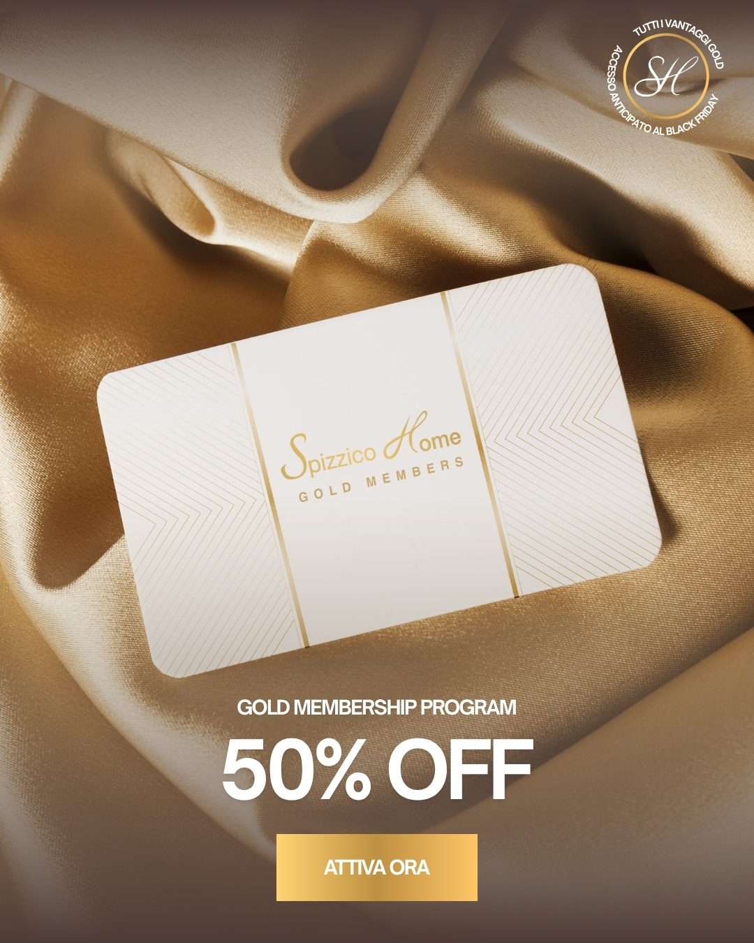 abbonamento gold 50% off