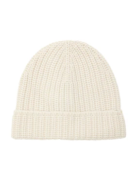 Cappellino in Lana Bianco Gran Sasso