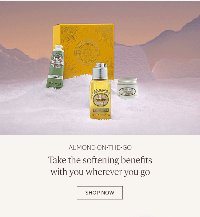 ALMOND ON-THE-GO | TAKE THE SOFTENING BENEFITS WITH YOU WHEREVER YOU GO | SHOP NOW