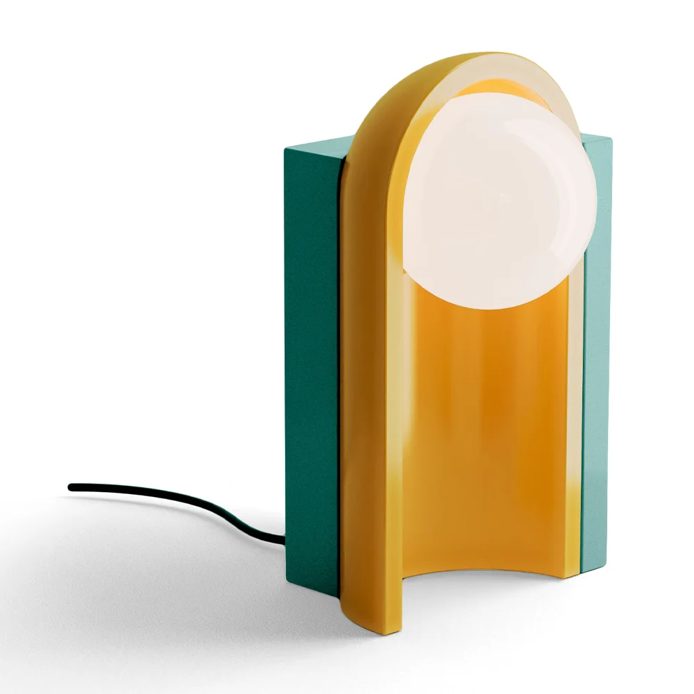 Lampada Da Tavolo Cléo Turchese + Giallo