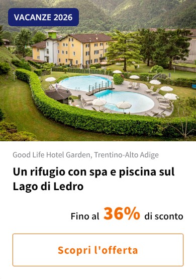 Un rifugio con spa e piscina sul Lago di Ledro