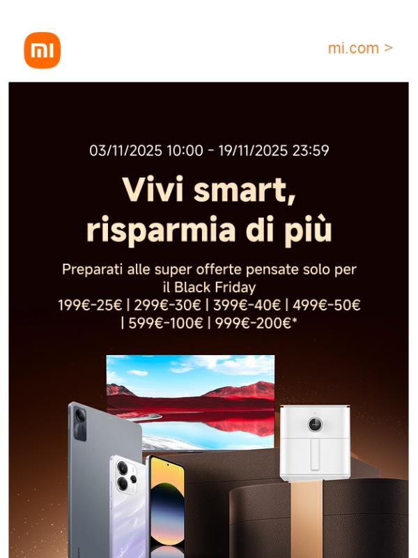 Xiaomi Black Friday è qui!