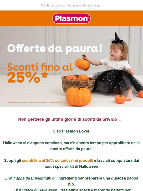 👻 Halloween è passato… ma le offerte Plasmon non ancora!