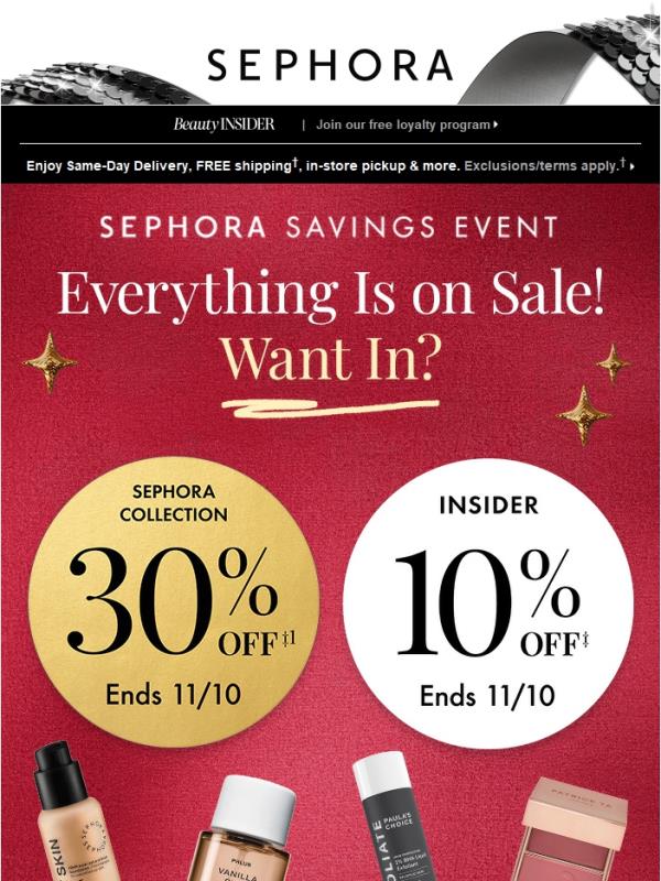 Starts now: Get 30% off ALL Sephora Collection AND a free Mini Puffy Bag when you spend $75 🎁