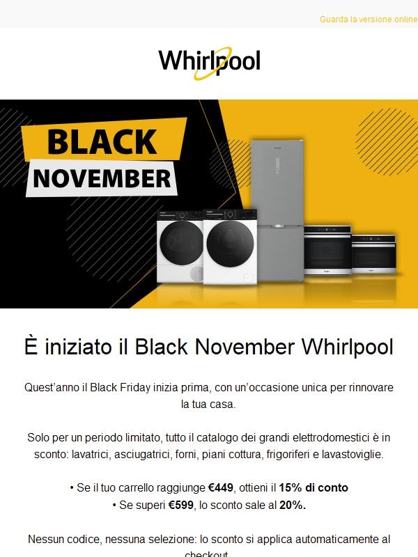 È iniziato il Black November: fino al 20% di sconto su tutto