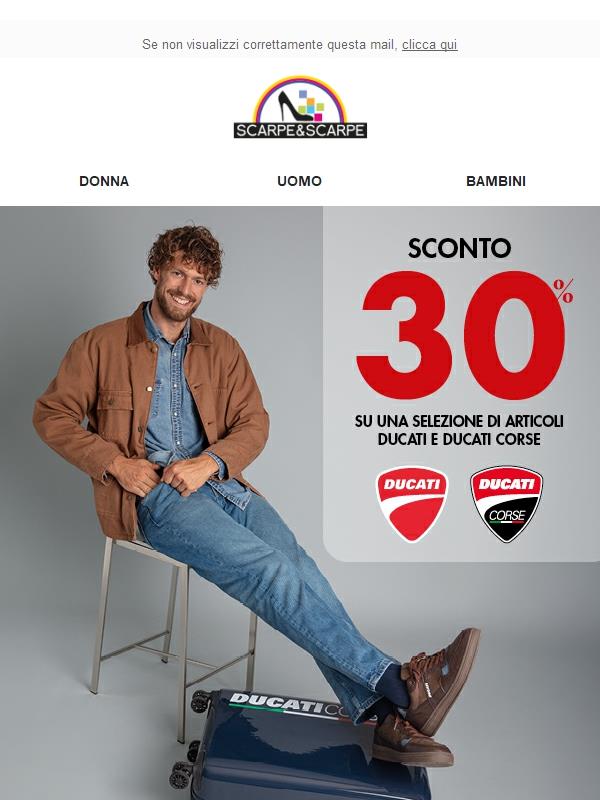 DUCATI 🏍️ -30% su una selezione di articoli!