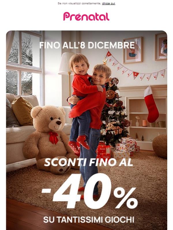 🎁 Gioca d’anticipo sul Natale! Fino al -40% sui giochi