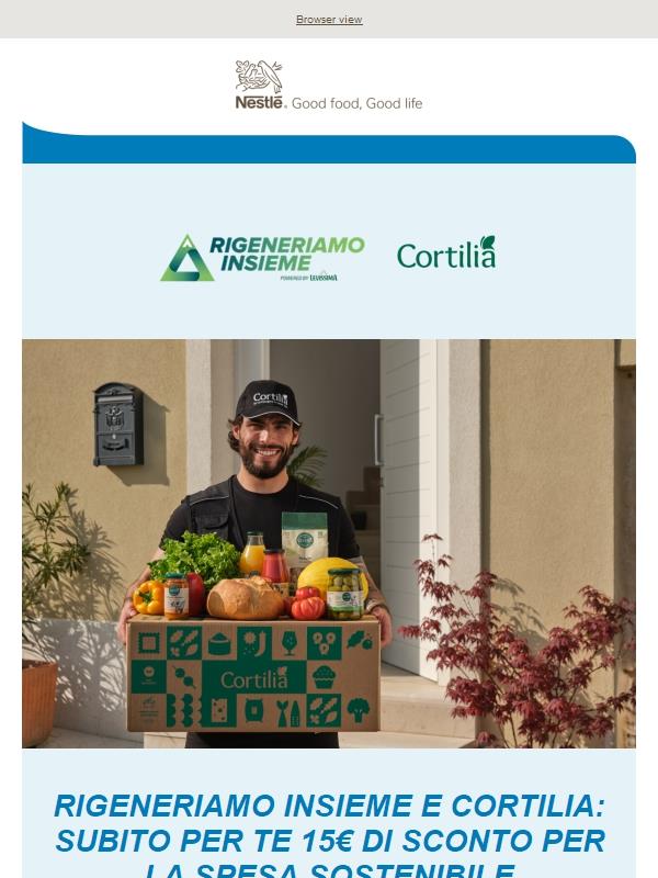 Scopri il nostro nuovo partner per la spesa sostenibile: CORTILIA