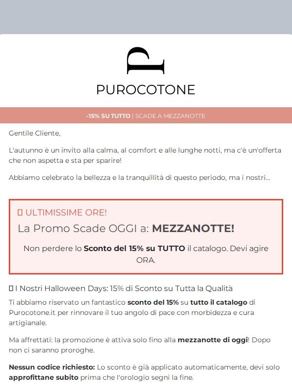 Scade a Mezzanotte! Affrettati ad effettuare subito il tuo Acquisto.