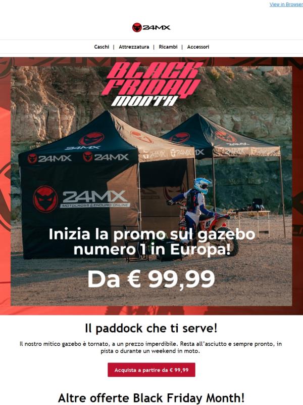 Offerta sul gazebo n.1 in Europa: a partire da soli € 99,99!