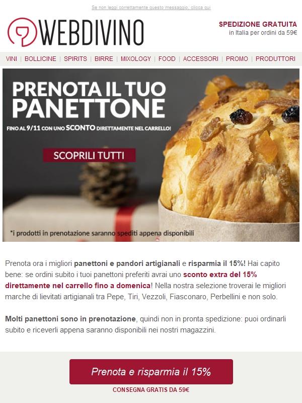-15% EXTRA 😋 Prenota il tuo panettone e risparmia!