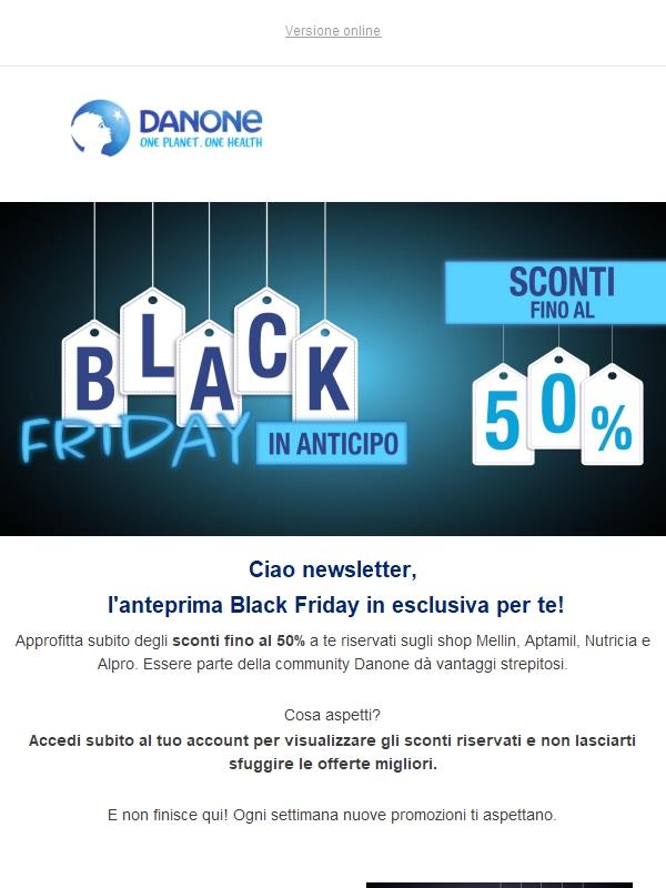 🔥Black Friday in anticipo: Sconti fino al 50%!