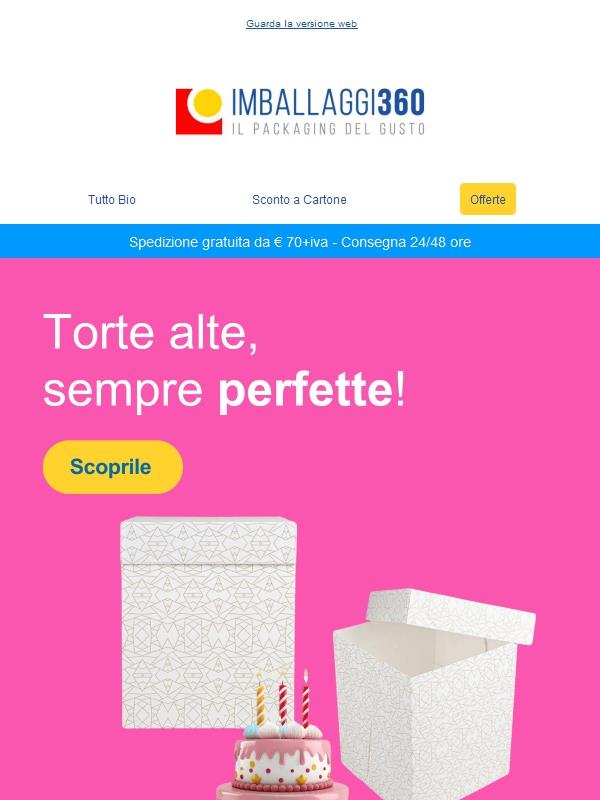 Non perdere l’ultima novità di Imballaggi360: le scatole per torte alte! 🎂✨