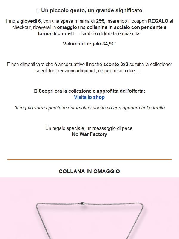 🎁 Offerta a tempo limitato: ricevi in regalo la collanina con Cuore