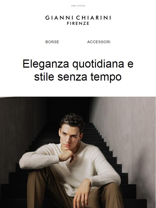 Scopri la Collezione Uomo