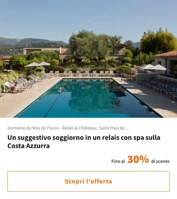 Un suggestivo soggiorno in un relais con spa sulla Costa Azzurra