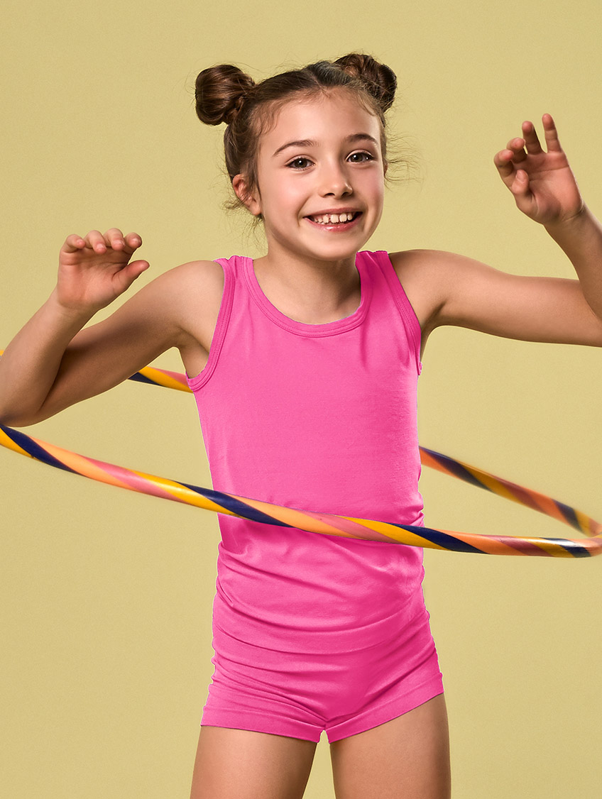 Image of Culotte Pantaloncino Bimba - - Rosa Fluo