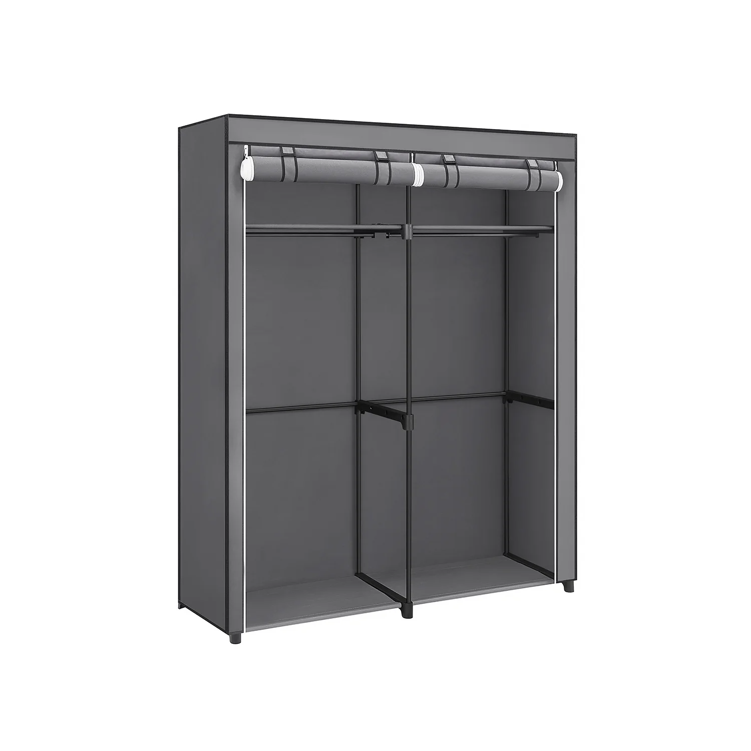 Image of Armadio in Tessuto Portatile con Aste Appendiabiti