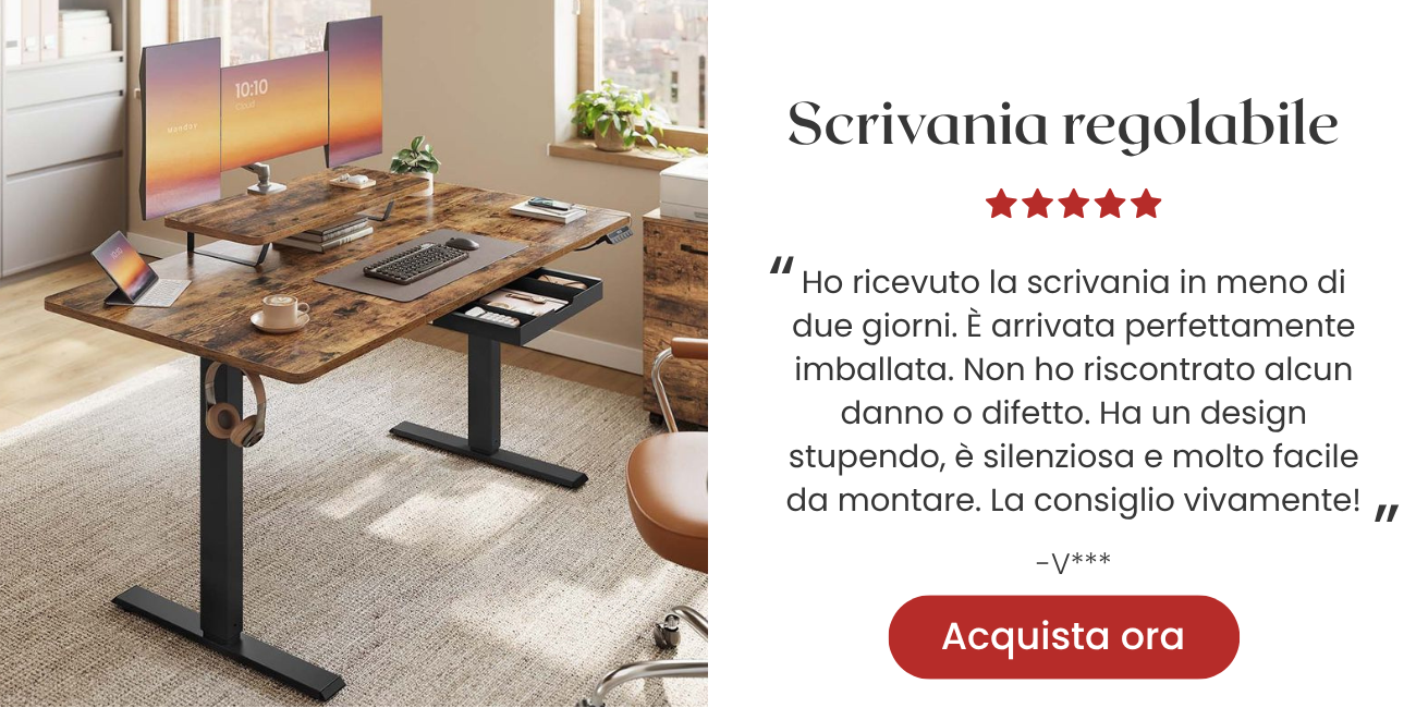Scrivania regolabile