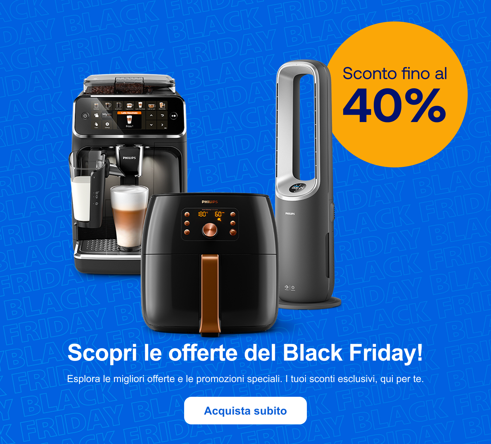 Scopri le offerte del Black Friday! Esplora le migliori offerte e le promozioni speciali. I tuoi sconti esclusivi, qui per te. Acquista subito