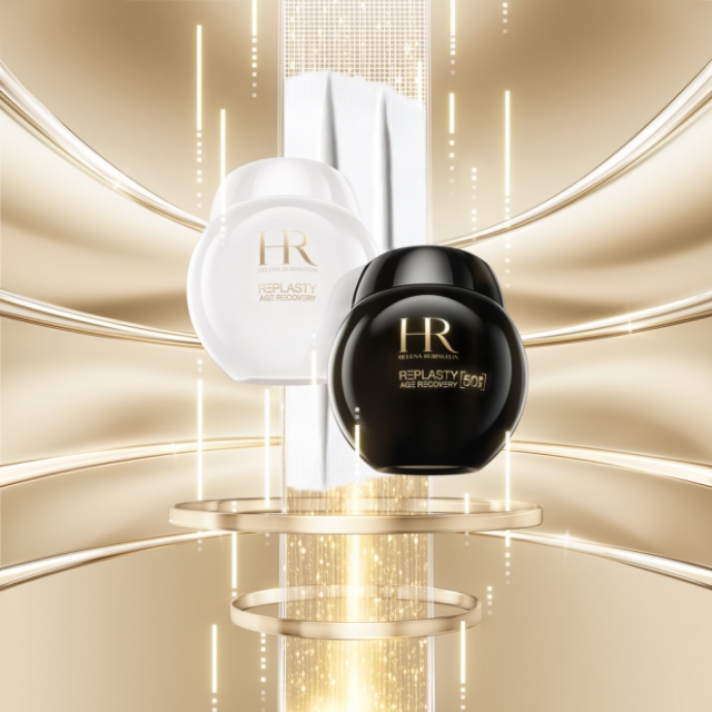 Vasi del duo Age Recovery Giorno e Notte fluttuanti su cerchi dorati