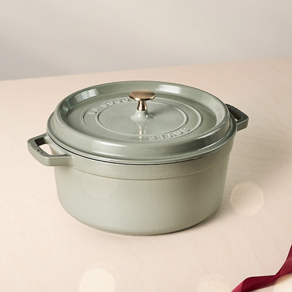 Cocotte rotonda - 28 cm, eucalipto